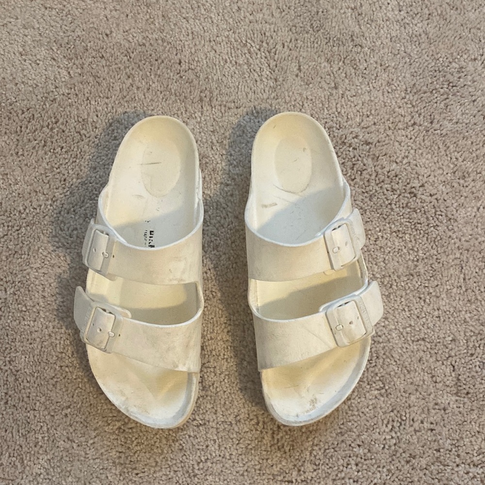 Birkenstocks white waterproof